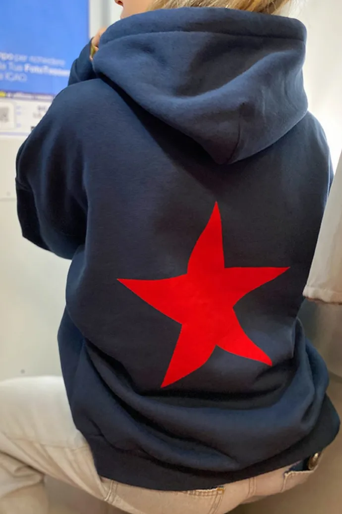 Donna Subdued Felpa Star
