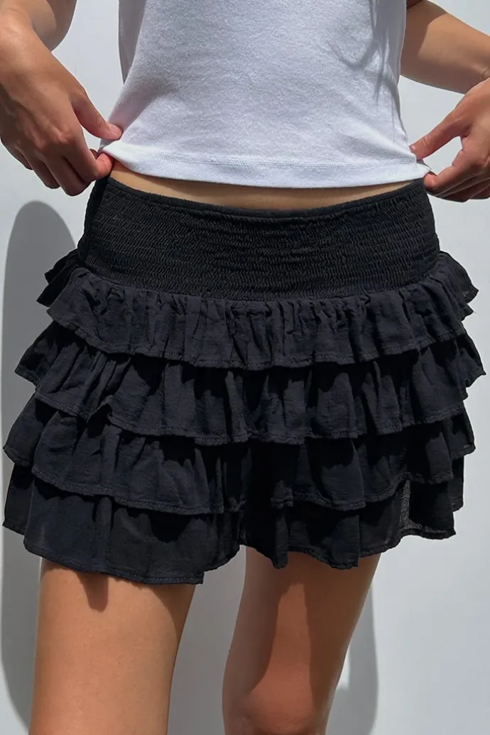 Donna Subdued Gonna shorts con balze