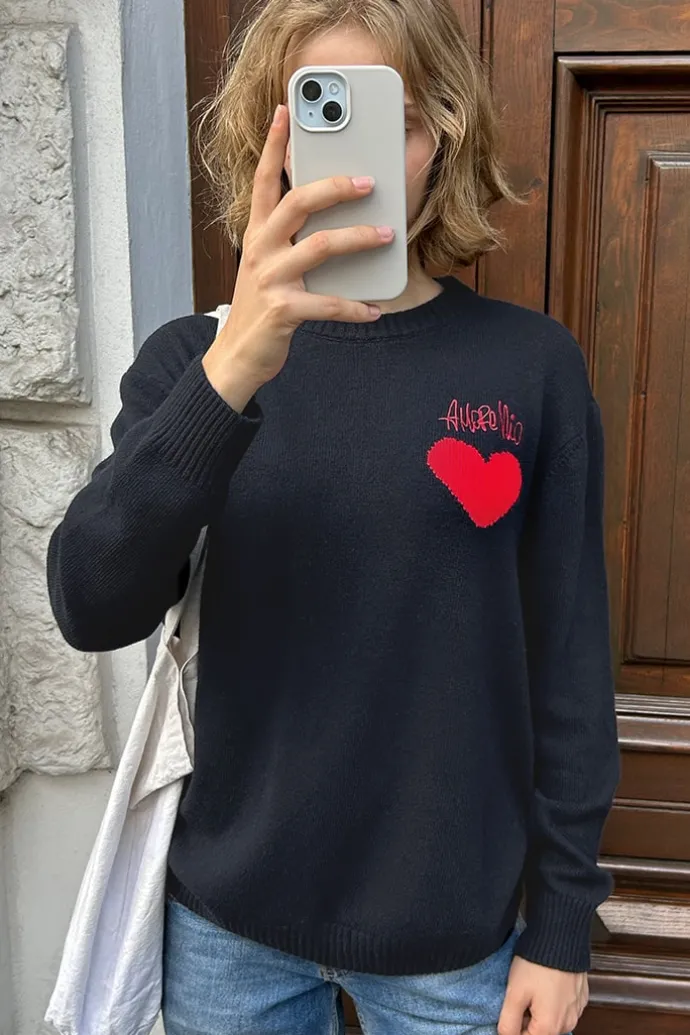 Donna Subdued Maglione Amore mio