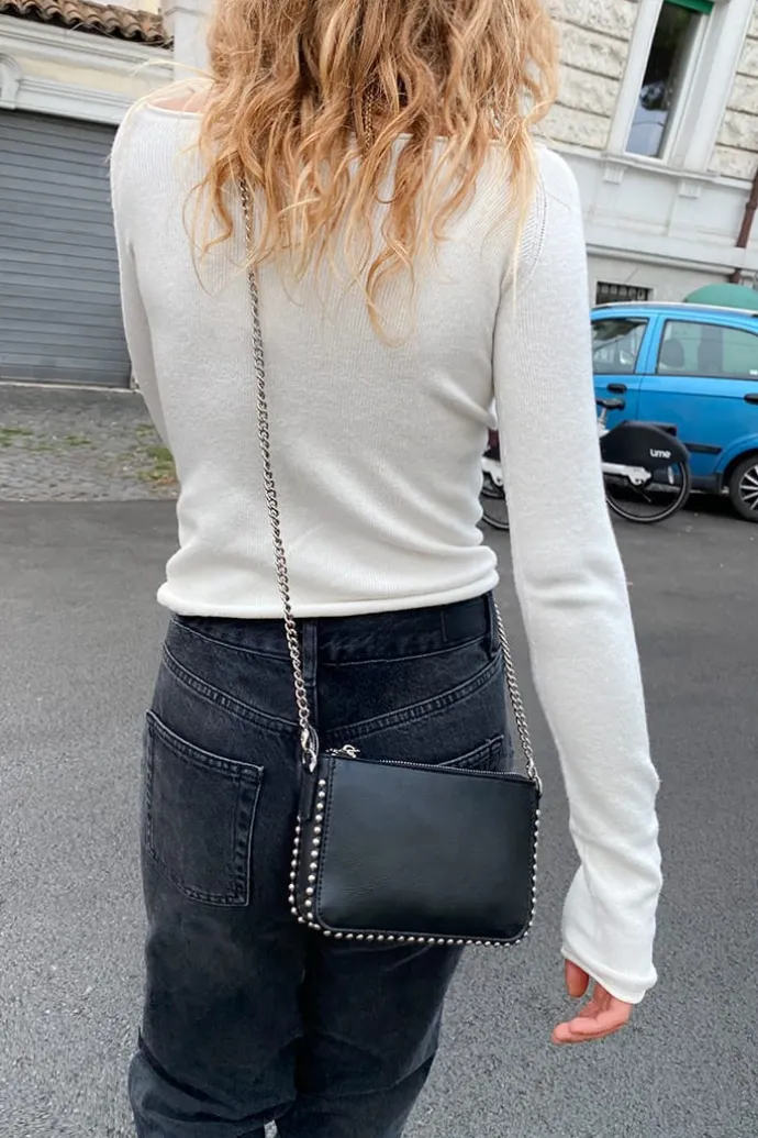 Donna Subdued Pochette con borchie con tracolla