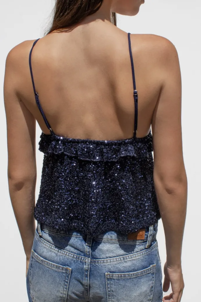 top_con_rouches_paillettes_2.webp Donna Subdued Top con rouches paillettes