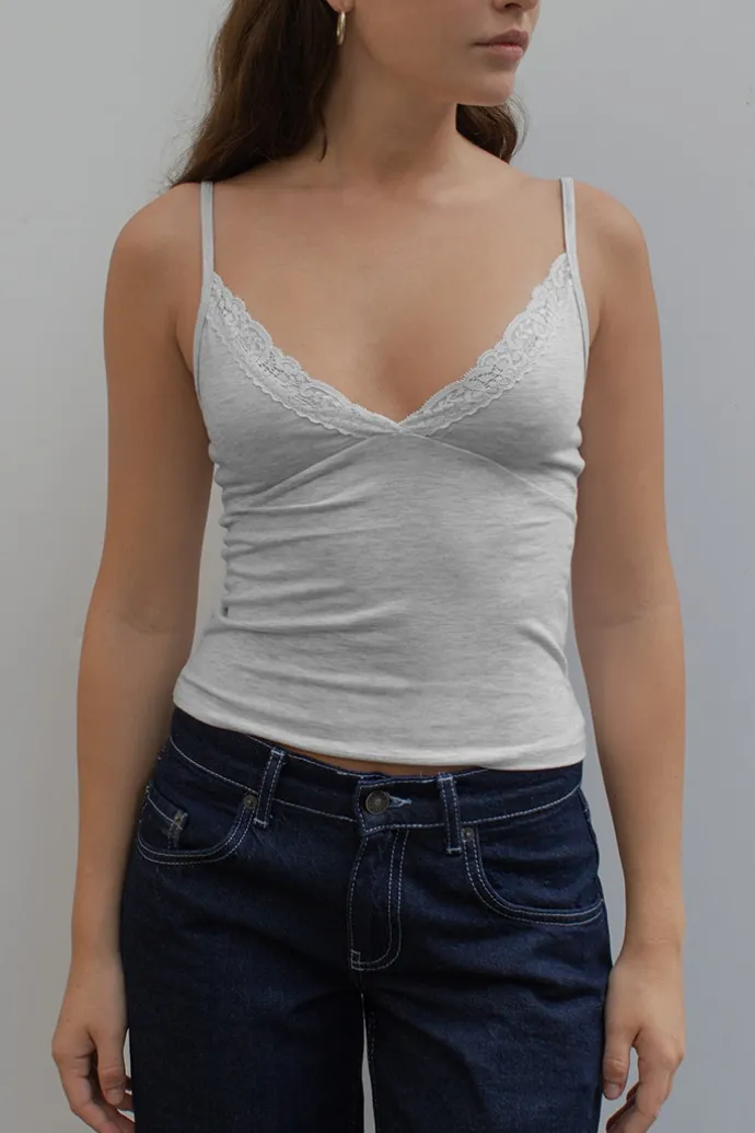 Donna Subdued Top pizzo