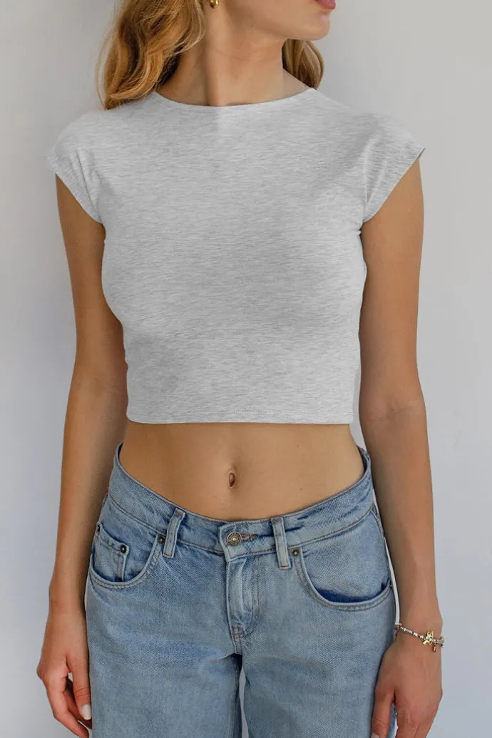 Donna Subdued T-shirt fiocco dietro
