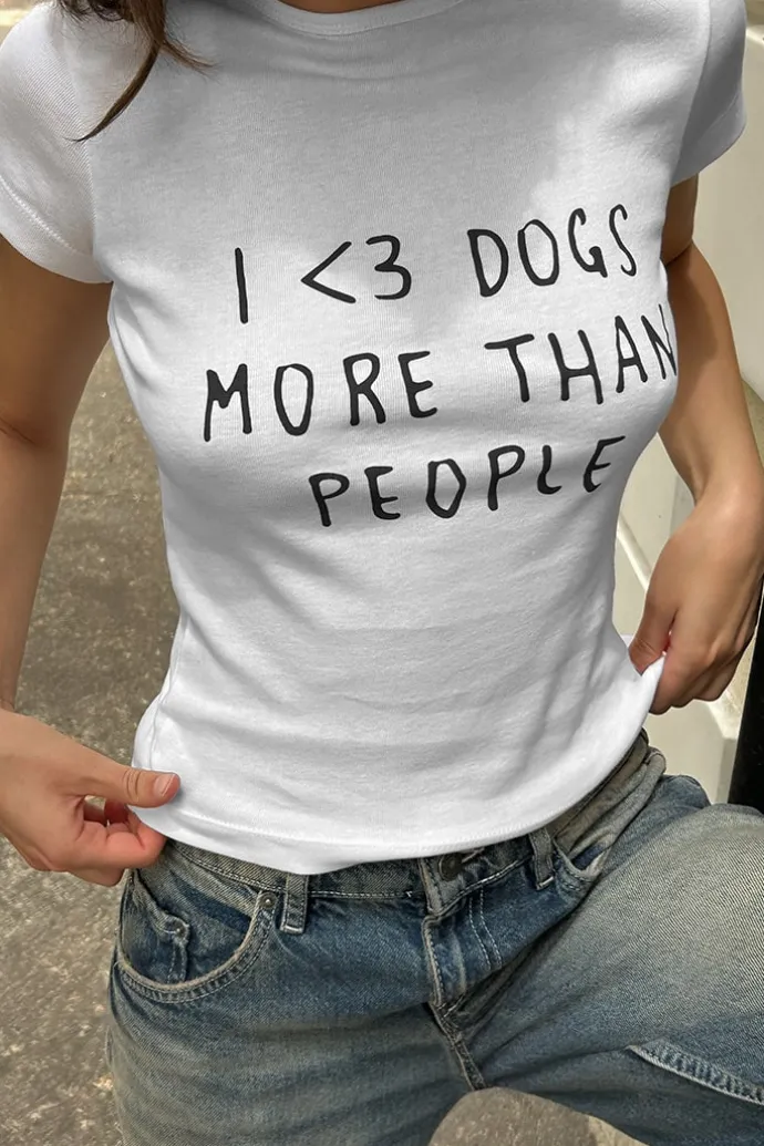 Donna Subdued T-shirt I love dogs