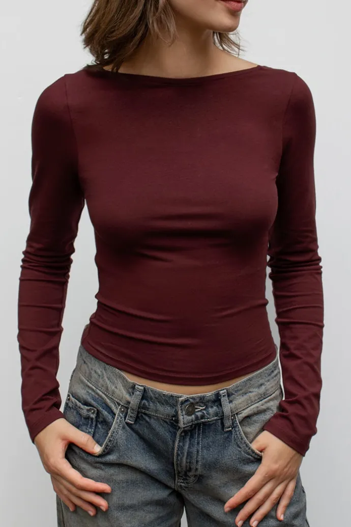 Donna Subdued T-shirt scollo dietro