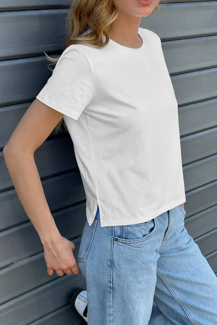Donna Subdued T-shirt spacchetti