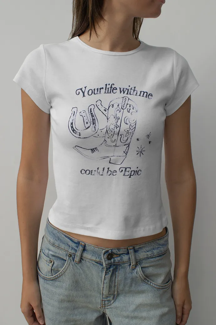 Donna Subdued T-shirt Your life with me